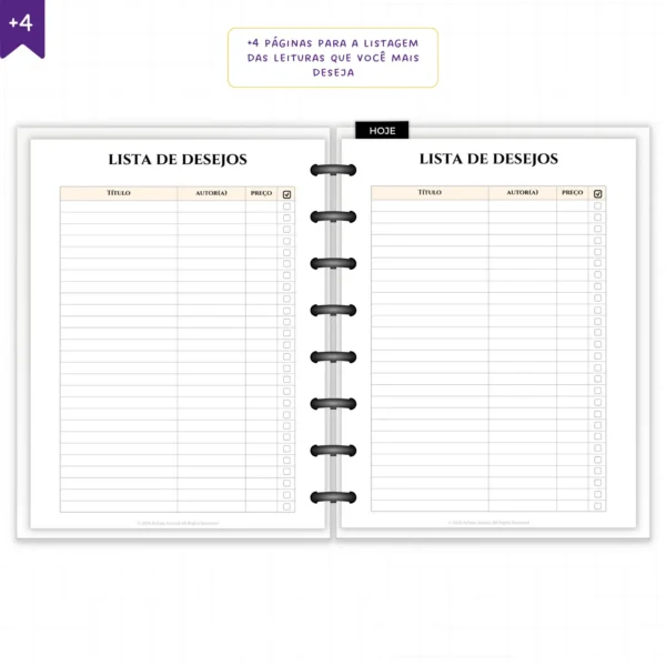 Planner Literário Modular Jardim das Estrelas - Planners Achala Papelaria