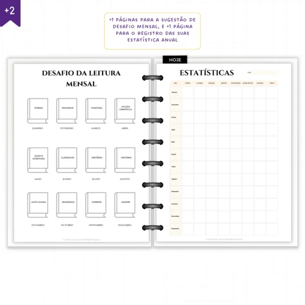 Planner Literário Modular Jardim das Estrelas - Planners Achala Papelaria