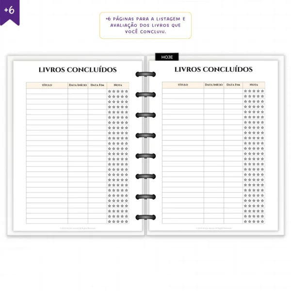 Planner Literário Modular Jardim das Estrelas - Planners Achala Papelaria