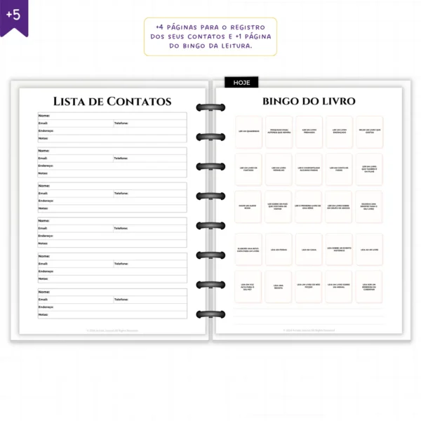 Planner Literário Modular Jardim das Estrelas - Planners Achala Papelaria