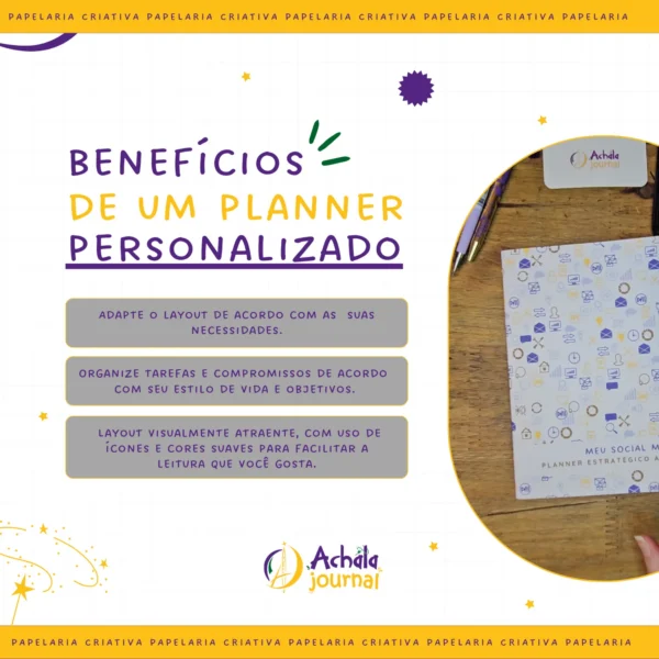 Planner Literário Modular Jardim das Estrelas - Planners Achala Papelaria