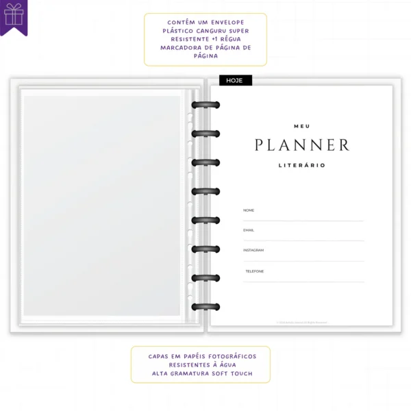 Planner Literário Modular Jardim das Estrelas - Planners Achala Papelaria