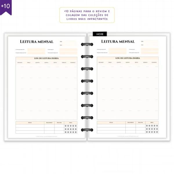 Planner Literário Modular Jardim das Estrelas - Planners Achala Papelaria