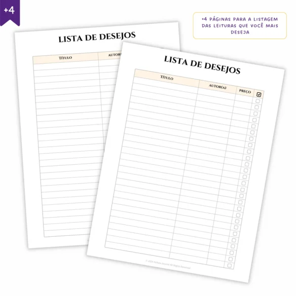 Refil Planner Modular Literário Libris 8 furos 90g - Planners Achala