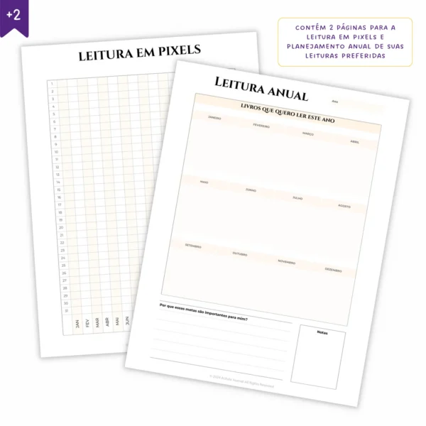 Refil Planner Modular Literário Libris 8 furos 90g - Planners Achala
