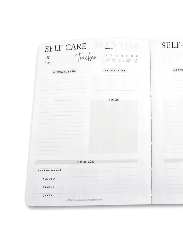 Planner Achala SelfHarmony - Insert Selfcare Challenge