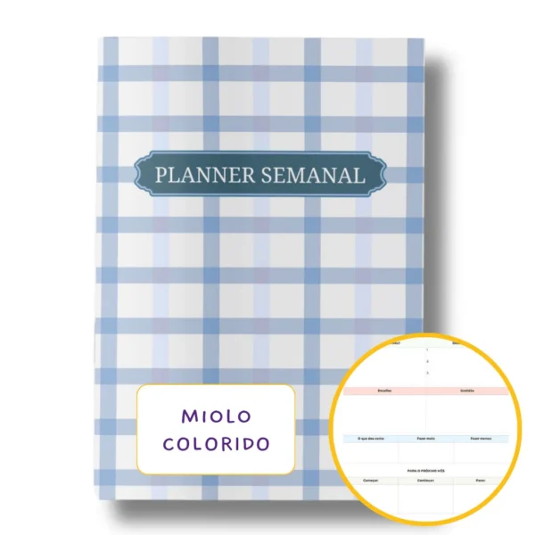 Planner Semanal Iconic Journey Lilás Datado 2025