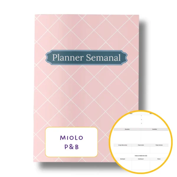 Planner Semanal Iconic Journey Rosé Datado 2025