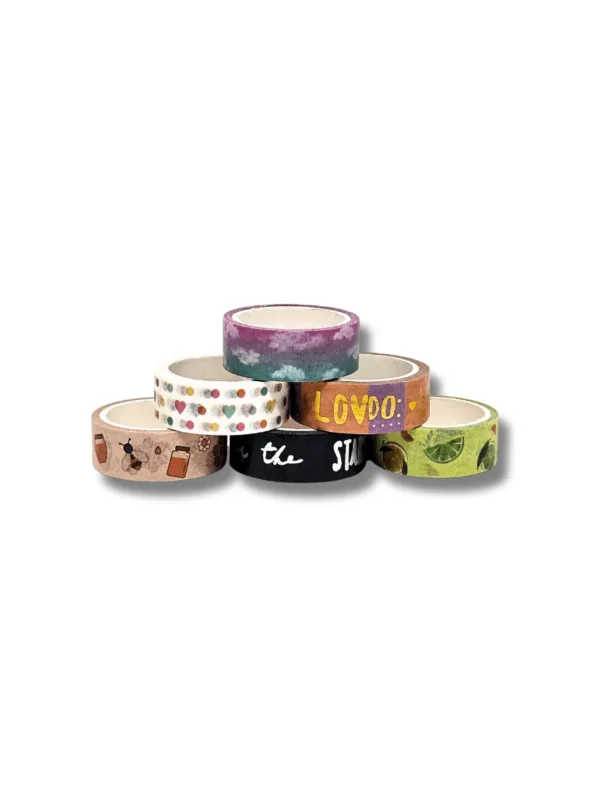 Washi Tape Paleta Afetiva - Kit com 6