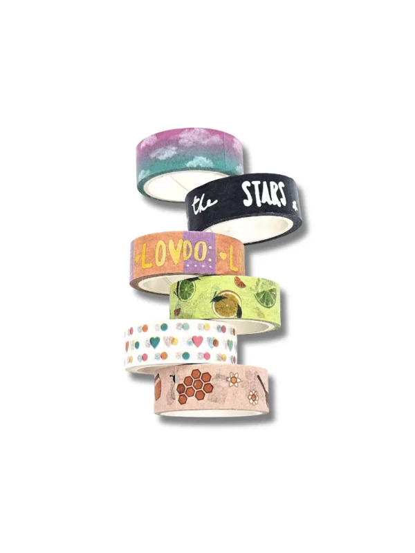 Washi Tape Paleta Afetiva - Kit com 6