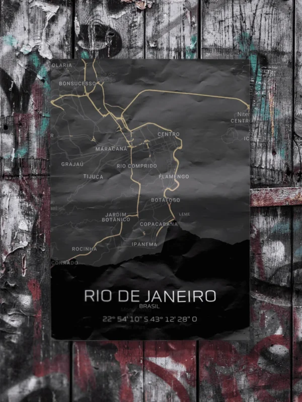 Quadro Horizontes de Rio de Janeiro - Personalizado A3 Vertical