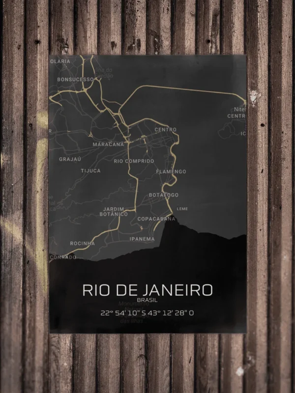 Quadro Horizontes de Rio de Janeiro - Personalizado A3 Vertical