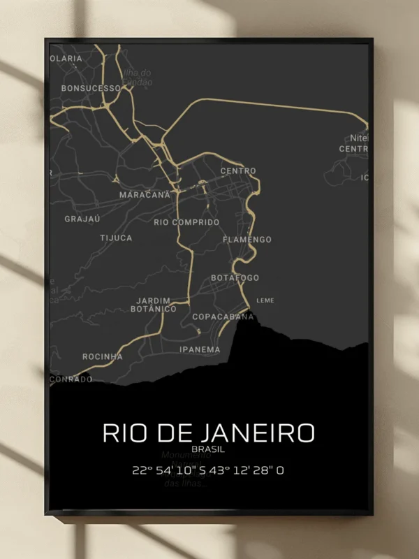 Quadro Horizontes de Rio de Janeiro - Personalizado A3 Vertical