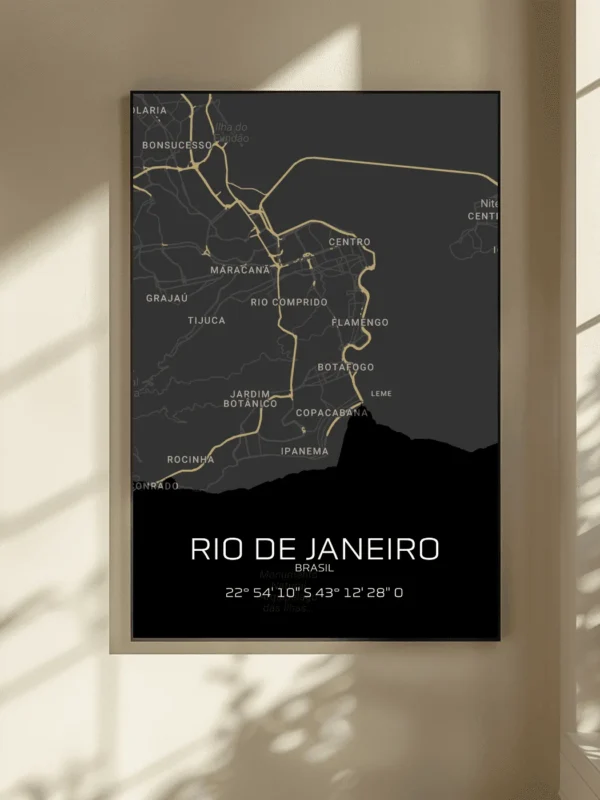 Quadro Horizontes de Rio de Janeiro - Personalizado A3 Vertical
