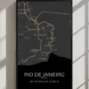Quadro Horizontes de Rio de Janeiro - Personalizado A3 Vertical