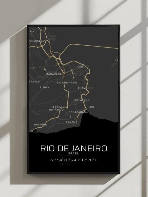 Quadro Horizontes de Rio de Janeiro - Personalizado A3 Vertical