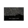 Quadro Horizontes da Sua Cidade Personalizado- A3 Horizontal