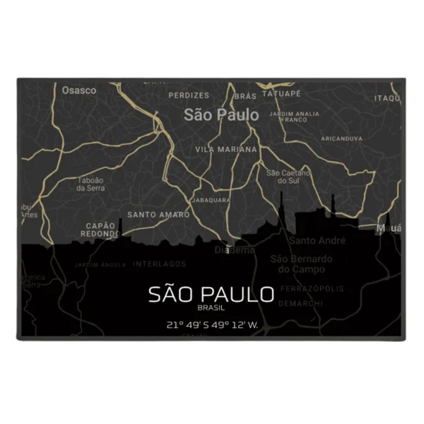 Quadro Horizontes de São Paulo - Personalizado A3 Horizontal