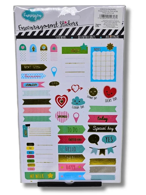 Stickers Notas da Coragem