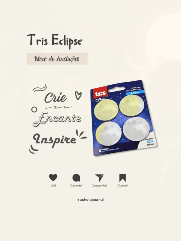 Tris Eclipse - Bloco de anotações adesivo - Post it