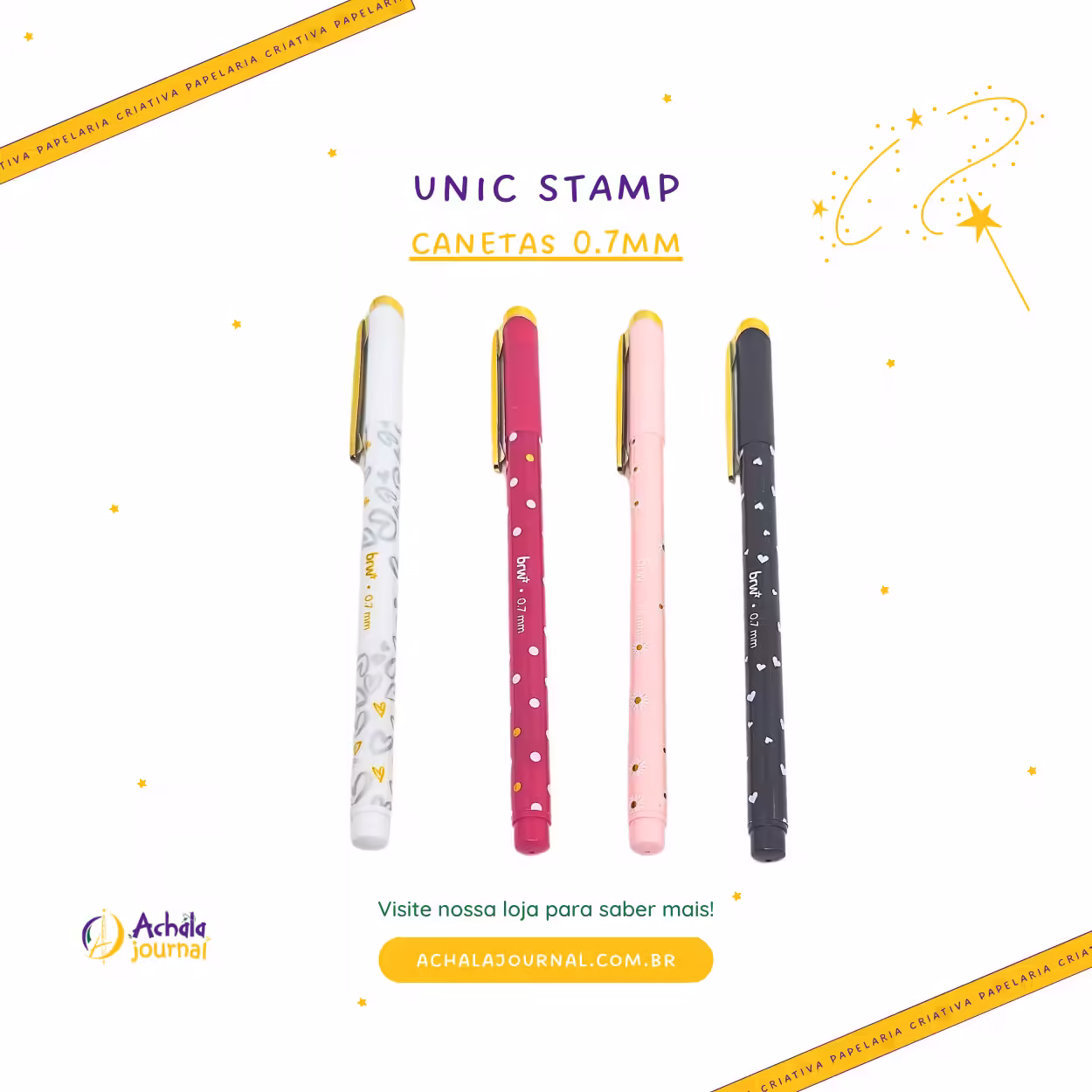 Caneta Unic Stamp Estilo BRW